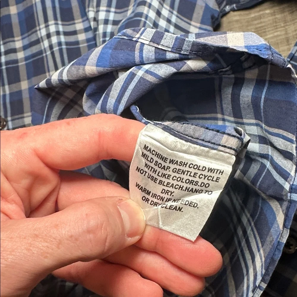 Kolte Plaid Long Sleeve Button Down - XL (17.5) - Picture 6 of 6
